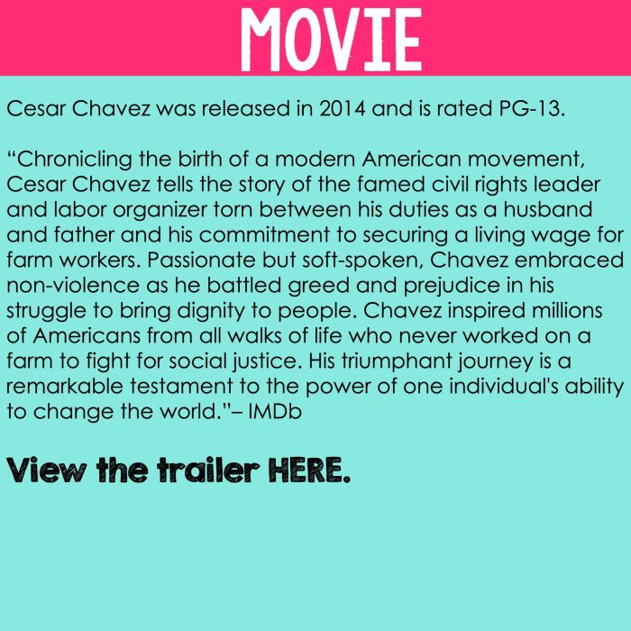 Cesar chavez movie questions and answers