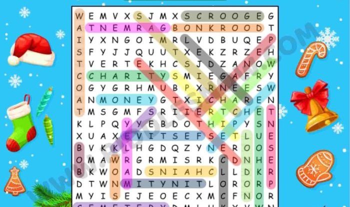 Christmas carol crossword answer key