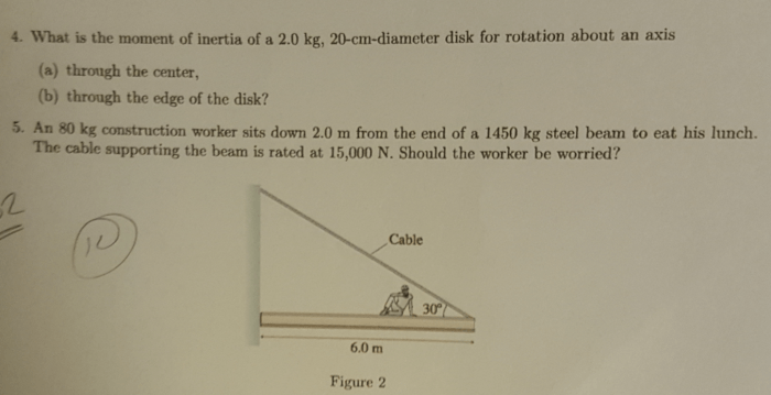 An 80 kg construction worker sits down