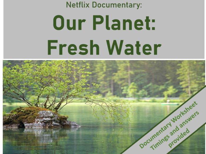 Our planet fresh water worksheet