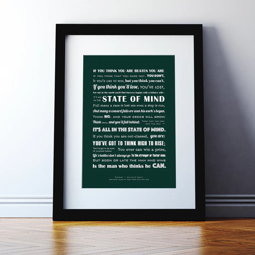 Poem thinking motivational powerful poster poems quotes redbubble features