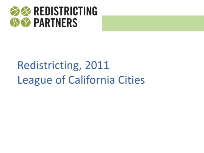 Which statements about redistricting are true