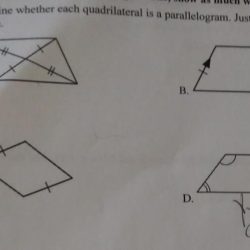 Determine whether each quadrilateral is a parallelogram justify your answer